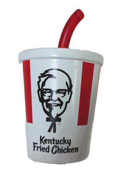 Spot KFC Vinyl Soda w/ Straw Dog Toy 6"
