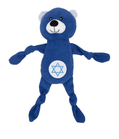 Zippy Paws Hanukkah Corduroy Cuddlerz - Bear