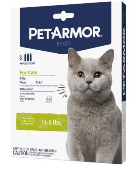 PetArmor Plus Flea & Tick Squeeze on Cat 6ct