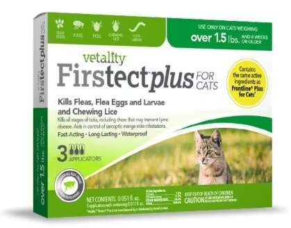 Firstect Plus Flea & Tick CAT Over 1.5#