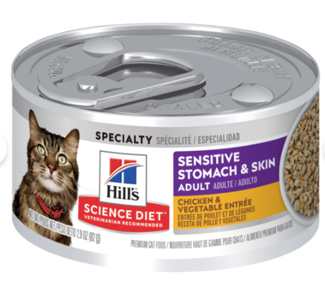Science Diet Sensitive Stomach & Skin Chicken & Vegetable Entree 5.5oz
