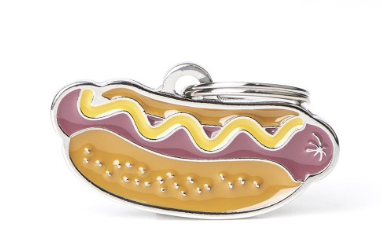 MyFamily Food Hot Dog ID Tag