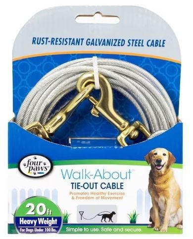 Four Paws 20' Heavy Weight Cable 100#