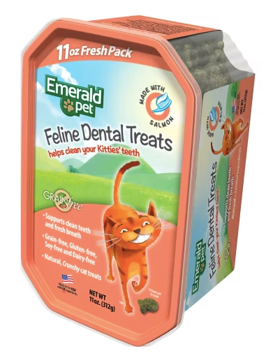 Emerald Pet Cat Dental Treats Salmon 11oz