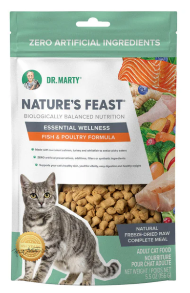 Dr Marty Natures Feast Fish & Poultry Cat 12z