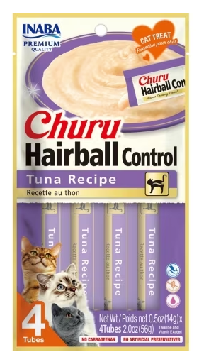 Inaba Purees Hairball Tuna 2oz