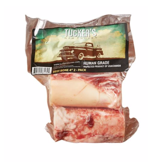 Tuckers 4in 2 pk Beef Bone Frozen
