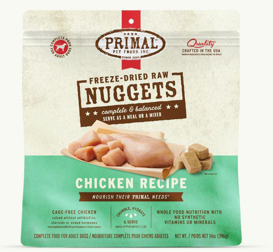 Primal Freeze-Dried Raw Nuggets Chicken