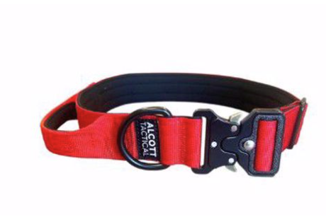 Alcott Tactical Dog Collar - Red Med