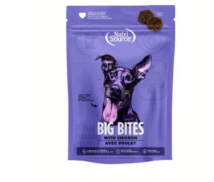 Nutri Source Dog Chicken Big Bites 14oz
