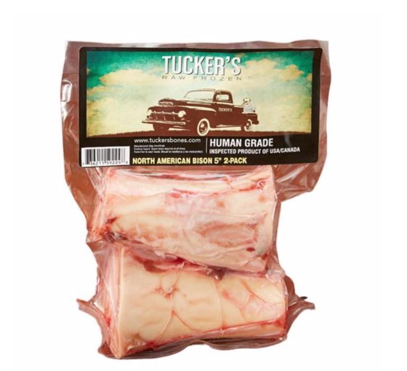 Tuckers 5in 2 pk Bison Bone Frozen