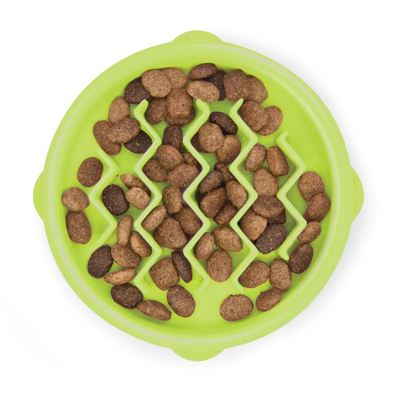 Outward Hound Catstages Kitty Slow Feeder Green SM