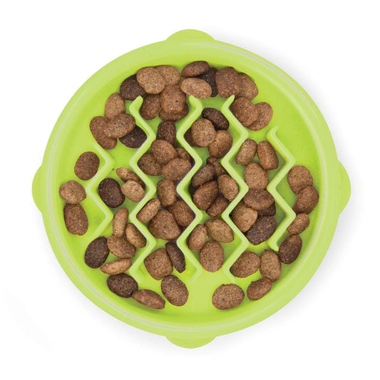 Outward Hound Catstages Kitty Slow Feeder Green SM