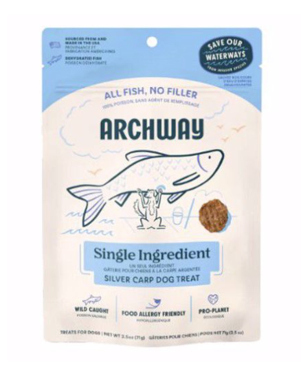 Arch Silver Carp Single Ingredient Dehydrated Treat 2.5oz