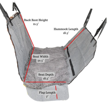 DGS Car Seat Cover & Hammock Gray