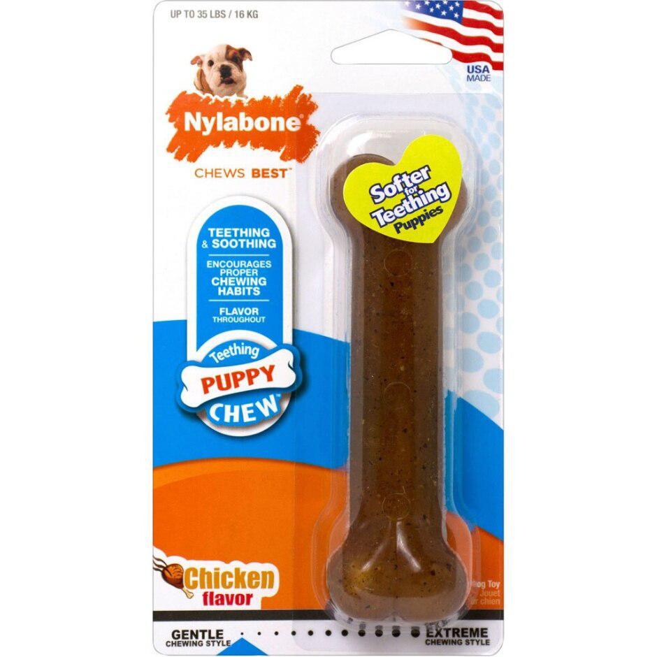 NylaBone Puppy Chew Chicken Wolf