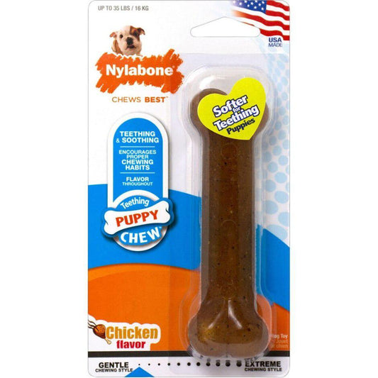 NylaBone Puppy Chew Chicken Wolf