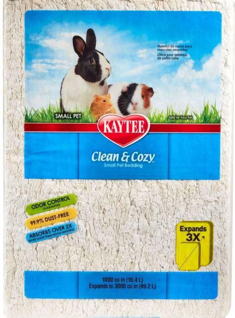 Kaytee Clean & Cozy Bedding White 49L