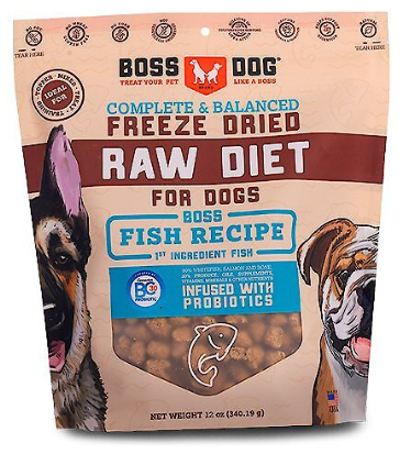 Boss Dog Freeze Dried Fish Nuggets 12z