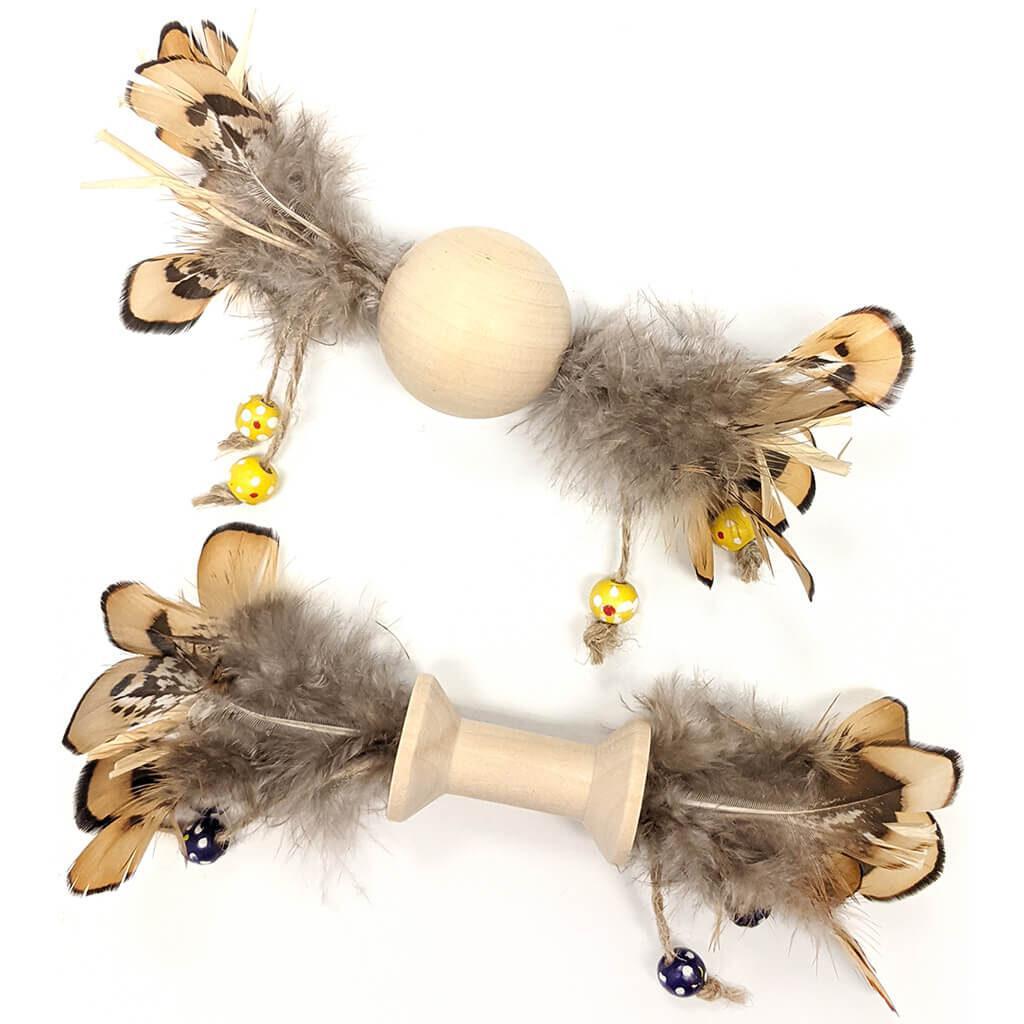 Spot Love Earth Wood/Feather Toy