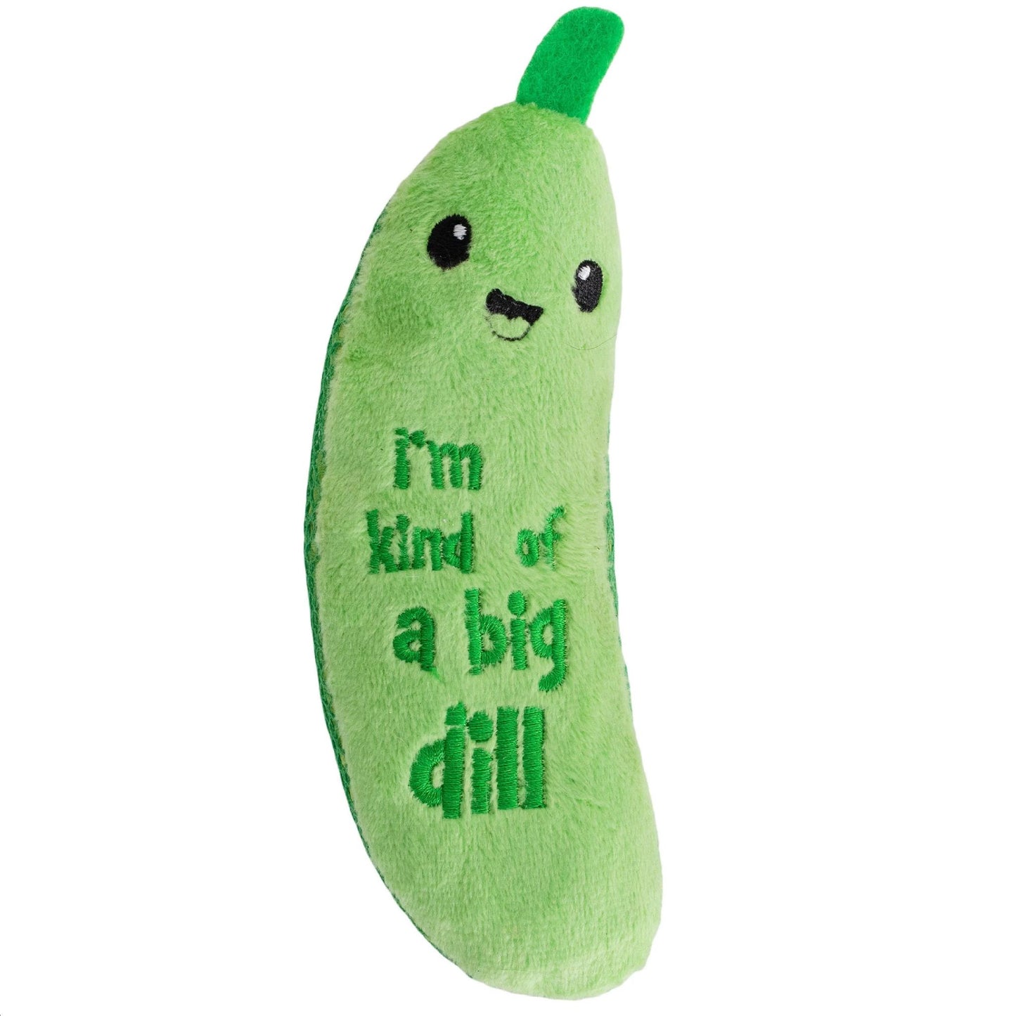 Outward Hound Catstages Crunchy Pickle Kicker Catnip Toy Green