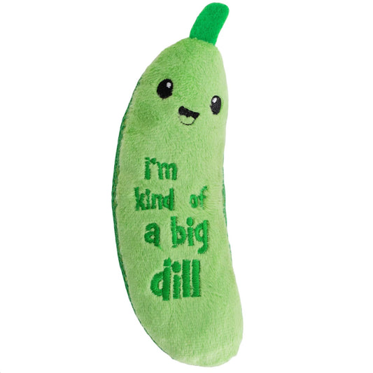 Outward Hound Catstages Crunchy Pickle Kicker Catnip Toy Green