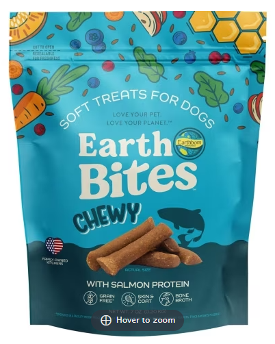 Earthborn GF Earthbites Chewy Salmon 7oz