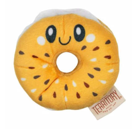 Territory Bagel Plushie Squeaker 4"