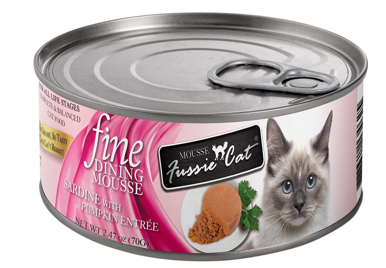 Fussie Cat Fine Dining Sardine Pumpkin Mousse 2.47z