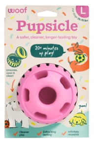 Woof Dog Pupsicle Birthday Pink LG