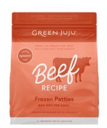 Green Juju Frozen Beef Patties 6#