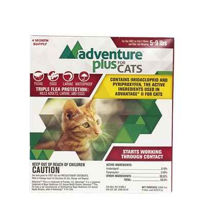 Adventure Plus Flea & Tick Cat 4pk