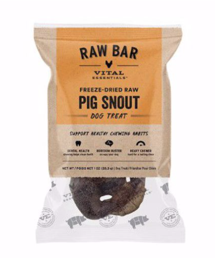 Vital FD Pig Snout Raw Bar Treat 1oz