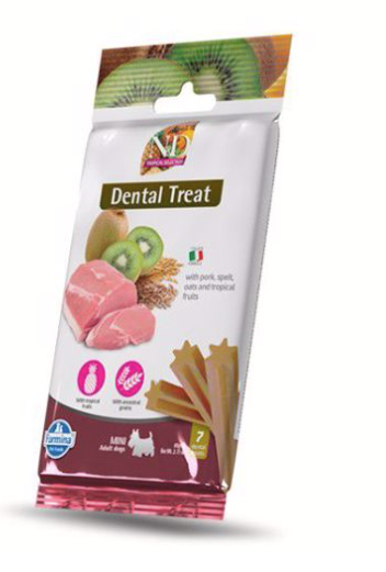 Farmina 2.1 oz Dog Pork Tropical Mini Dental Treat