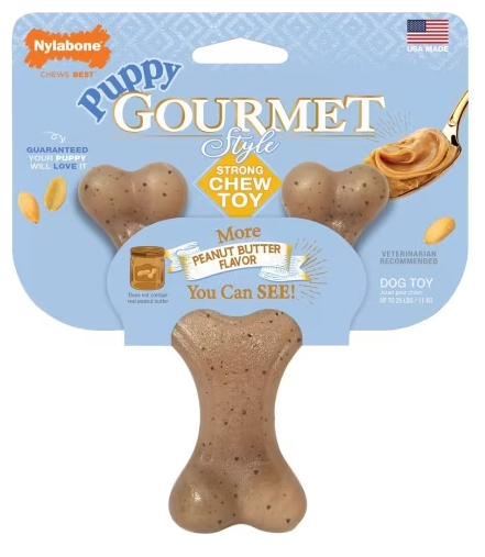 Nylabone Gourmet Wishbone Peanut Butter