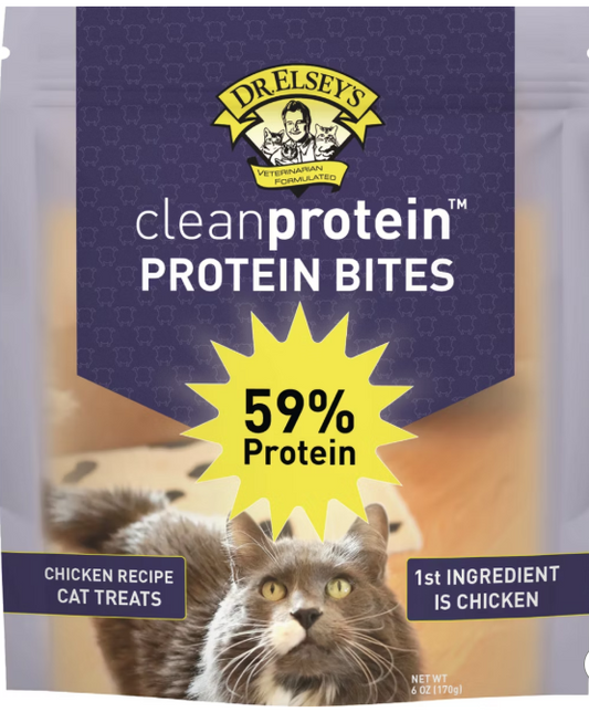 Dr. Elseys Clean Protein Chicken Flavor Crunchy Cat Treats 6oz