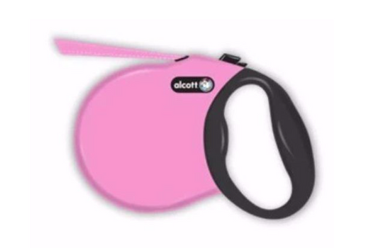 Alcott 16ft Adventure Retractable Leash - Pink XSM