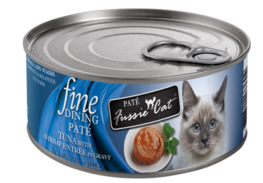 Fussie Cat Fine Dining Tuna Shrimp Pate 2.47z