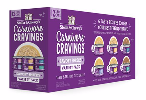 S&C Carnivore Cravings Shred Variety Pack 3z