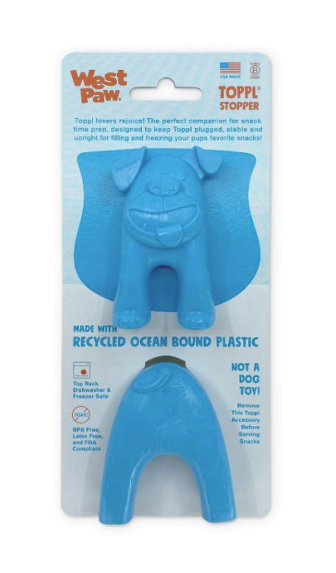 West Paw Toppl Stopper Aqua Blue