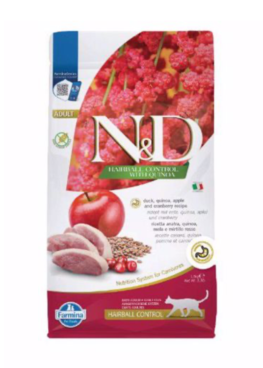 N&D Quinoa Hairball Control Duck 3.3lb