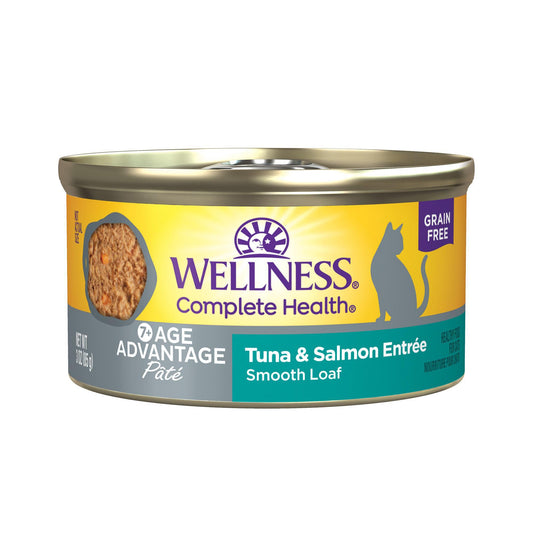 Wellness Health Senior Tuna Salmon 3oz / 24cs