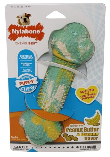 Nylabone Double Bone Peanut Butter/Banana Wolf