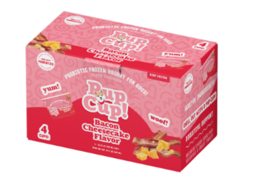 PupCup Bacon Cheesecake Yogurt 3.5oz / 4pk