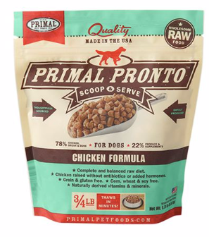 Primal Pronto Dog Chicken Frozen 12oz