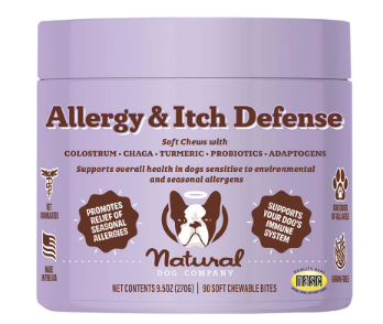 Natural Dog Company Dog Allergy & Itchy Supplements - 90ct
