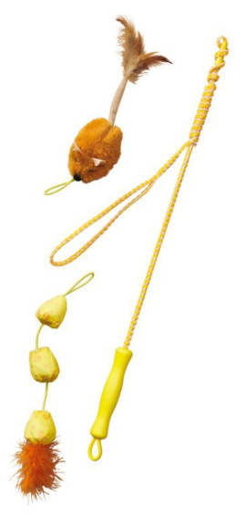 Ethical Pet SPOT Loopity Loop Wand Mouse/Cheese Cat Toy