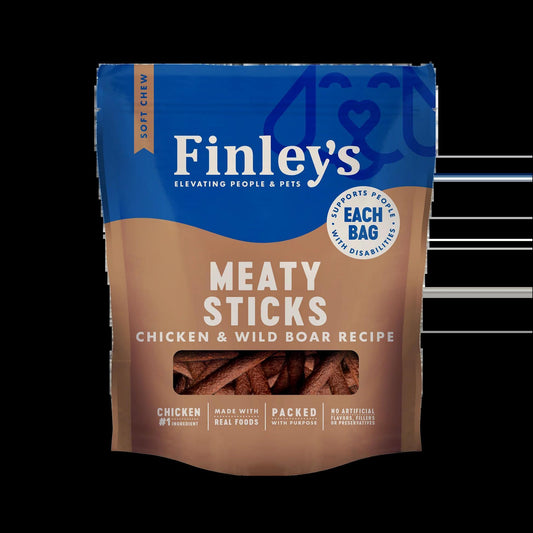 NS Finleys Dog Chick Wild Boar Meaty Sticks 12 oz