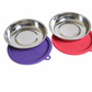 Messy Cat Stainless Steel Bowls & Lids 4 Piece