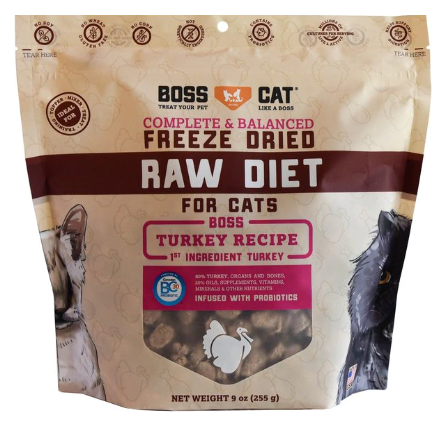 Boss Dog Freeze Dried Turkey Nuggets CAT 9z